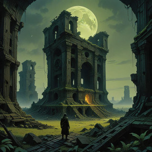 A lone explorer stands at the edge of colossal ruin - DXL.jpg