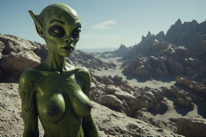 Beautiful naked alien woman, green skin - P2.jpg