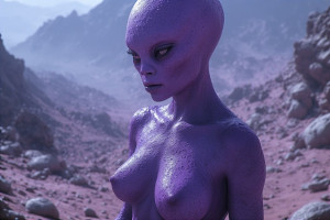Beautiful naked alien woman purple skin - Р6.jpg