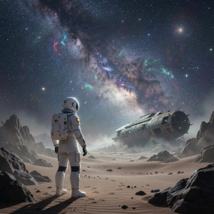 Lone astronaut stands on a desolate alien planet - F29.jpg
