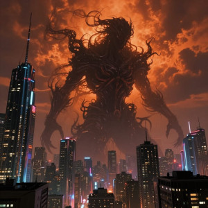 Menacing tulpa in the sky over futuristic city - Z.jpg