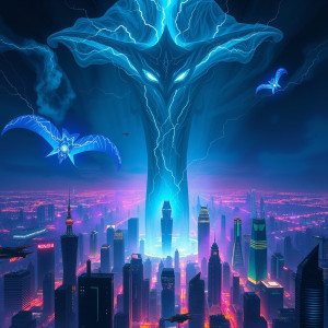 Menacing tulpa in the sky over futuristic city - FS.jpg