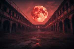 Haunted ruins of abandoned prison under blood moon - P4.jpg