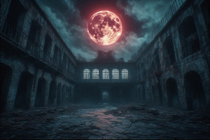 Haunted ruins of abandoned prison under blood moon - P6.jpg