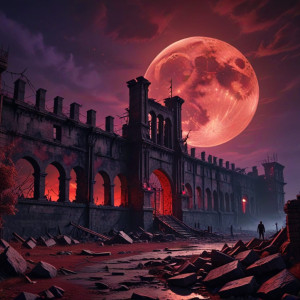 Haunted ruins of abandoned prison under blood moon - АXL.jpg