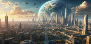 Soul of the world over futuristic city - S.jpg