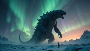 Giant Arctic monster under aurora borealis - PL1.png