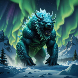 Giant Arctic monster under aurora borealis - DXL.jpg