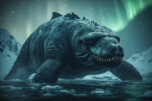 Giant Arctic monster under aurora borealis - P1.jpg