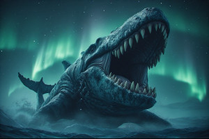 Giant Arctic monster under aurora borealis - P6.jpg