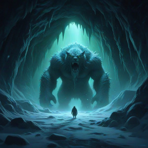 Giant Arctic monster under aurora borealis - JXI.jpg