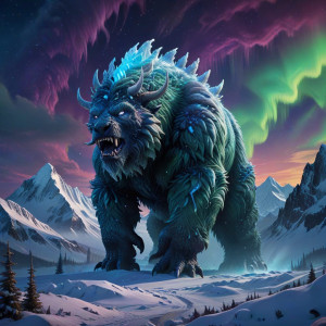 Giant Arctic monster under aurora borealis - AXL.jpg