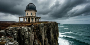 An abandoned observatory perched precariously on a jagged cliff - S.jpg