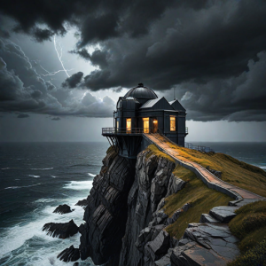 An abandoned observatory perched precariously on a jagged cliff - H1.png