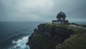 An abandoned observatory perched precariously on a jagged cliff - L1.jpg