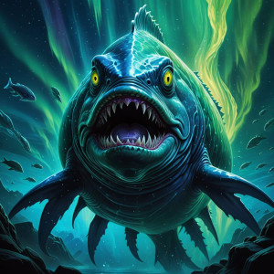 Giant Arctic monster fish under aurora borealis - DXL.jpg