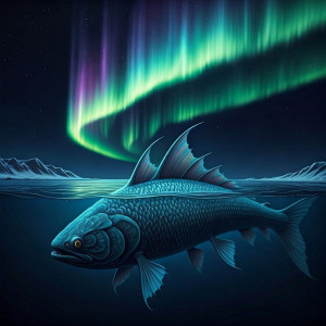 Giant Arctic monster fish under aurora borealis - FS.jpg