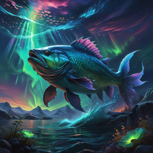 Giant Arctic monster fish under aurora borealis - ВXL.jpg