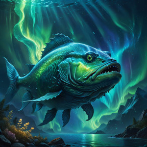 Giant Arctic monster fish under aurora borealis - АXL.jpg