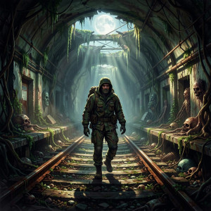 A lone explorer navigates a derelict subway station - F29.jpg