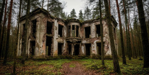 Abandoned haunted ruins of Temple of  Moloch in Lithuanian forest - S.jpg