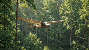 Fi-156 aircraft over Lithuanian forest.jpg