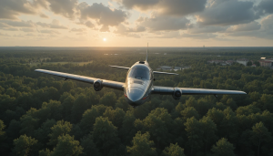 Fi-156 aircraft over Lithuanian forest - PL1.png