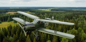 Fi-156 aircraft over Lithuanian forest - S.jpg