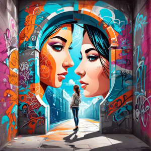 Beautiful woman stands inside portal to parallel dimension - Н11.png