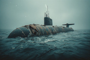 Giant severely damaged nuclear submarine on ocean floor - P2.jpg