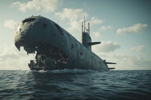 Giant severely damaged nuclear submarine on ocean floor - P6.jpg