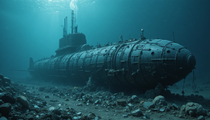 Giant severely damaged nuclear submarine on ocean floor - PL1.png