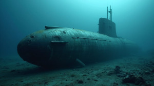Giant severely damaged nuclear submarine on ocean floor - F.jpg