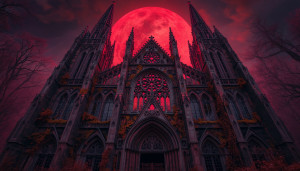A grand, decaying gothic cathedral under blood moon - L.jpg