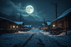 Ghost town in nuclear winter under full moon - P2.jpg