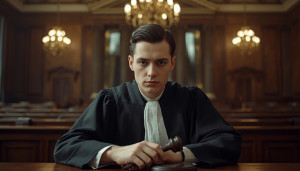 Young judge in 1940s Berlin courtroom - L.jpg