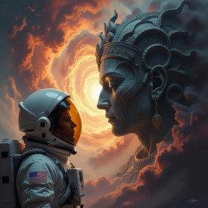An astronaut stares into the face of an ancient deity - H11.jpg