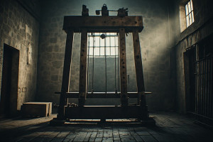 Guillotine in 1930s Munich prison - P3.jpg