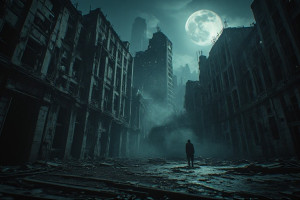 Ghost of time in abandoned haunted metropolis under full moon - P5.jpg