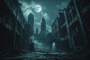 Ghost of time in abandoned haunted metropolis under full moon - P6.jpg