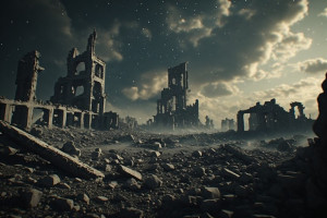 Cosmic Horror Over Apocalyptic Ruins - P1.jpg