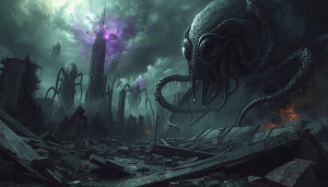 Cosmic Horror Over Apocalyptic Ruins - L.jpg