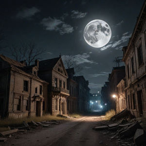 Ghost of time in abandoned haunted metropolis under full moon - H1.png
