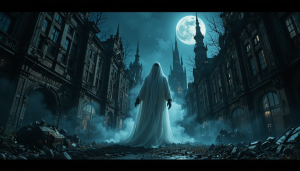 Ghost of time in abandoned haunted metropolis under full moon - PL.png