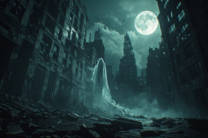Ghost of time in abandoned haunted metropolis under full moon - P3.jpg