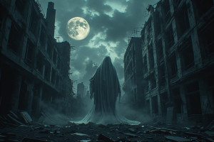 Ghost of time in abandoned haunted metropolis under full moon - P4.jpg