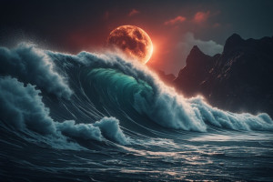 Giant rogue wave in Devil's Sea under blood moon - P3.jpg