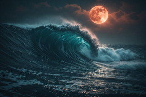 Giant rogue wave in Devil's Sea under blood moon - P5.jpg