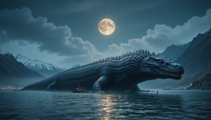 Giant prehistoric sea serpent in Norwegian fjord - PL.png