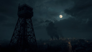 Giant Flak tower in wartime Berlin under full moon - L1.jpg